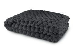 New Edge Blinds Leah Collection Deluxe Throw in Black - Size: 127 cm x 152 cm - image 1