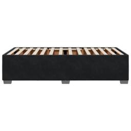 Berkfield Home Bed Frame without Mattress Black 90x190 cm Single Velvet - thumbnail 5