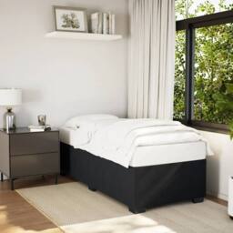 Berkfield Home Bed Frame without Mattress Black 90x190 cm Single Velvet - thumbnail 2