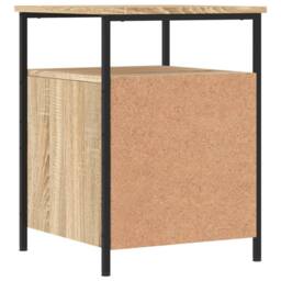 Berkfield Home Bedside Cabinets 2 pcs Sonoma Oak 44x45x60 cm Engineered Wood in Brown - Size: 44 x 45 x 60 cm - thumbnail 9