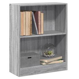 Berkfield Home Bookshelf Grey Sonoma 60x24x74.5 cm Engineered Wood - thumbnail 4