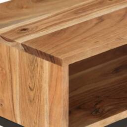 Berkfield Home TV Cabinet 160x30x45 cm Solid Wood Acacia in Brown - Size: 160 x 30 x 45 cm - thumbnail 5