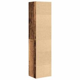 Berkfield Home Bookcase Old Wood 31x24x127 cm Engineered Wood in Brown - Size: 31 x 24 x 127 cm - thumbnail 6
