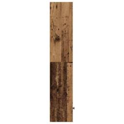 Berkfield Home Bookcase Old Wood 31x24x127 cm Engineered Wood in Brown - Size: 31 x 24 x 127 cm - thumbnail 5