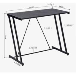 VOGREX 90cm Black Home Office Computer Writing Desk - thumbnail 2