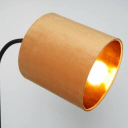 K LIVING Hove Floor Lamp with Ochre Shade in Yellow - thumbnail 2