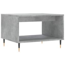 Berkfield Home Coffee Table Concrete Grey 60x50x40 cm Engineered Wood - Size: 60 x 50 x 40 cm - thumbnail 1
