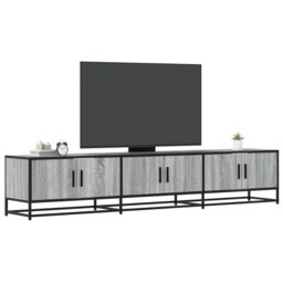 Berkfield Home TV Cabinet Grey Sonoma 210x35x41 cm Engineered Wood - Size: 210 x 35 x 41 cm - thumbnail 1