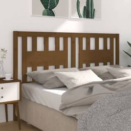 Berkfield Home Headboard Honey Brown 126x4x100 cm Solid Wood Pine - Size: 126 x 4 x 100 cm - thumbnail 2