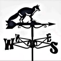 Buttercup Farm Mini Fox Weathervane - Steel - L38 x W38 x H44.5 cm - Black - thumbnail 2