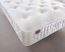 Somnior The Silk 2500 Warmth Retaining Natural Fibre Pocket Spring Mattress in White - Size: Single - thumbnail 4