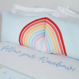 Rapport Home Follow Your Rainbow Polycotton Duvet Cover with Pillowcase - Size: Double - thumbnail 2