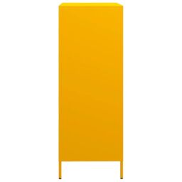 Berkfield Home Highboard Mustard Yellow 68x39x101.5 cm Steel - thumbnail 6