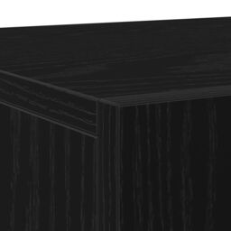 Berkfield Home Sideboard with 3 Doors Black Oak 90x34x80 cm Engineered Wood - Size: 90 x 34 x 80 cm - thumbnail 9