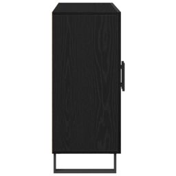 Berkfield Home Sideboard with 3 Doors Black Oak 90x34x80 cm Engineered Wood - Size: 90 x 34 x 80 cm - thumbnail 7
