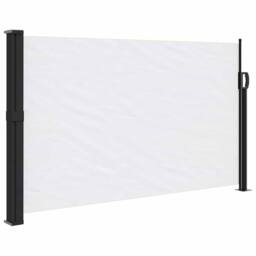 Berkfield Home Retractable Side Awning White 120x600 cm - thumbnail 3