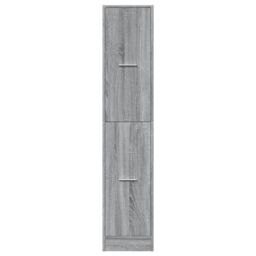Berkfield Home Apothecary Cabinet Grey Sonoma 30x41x144.5 cm Engineered Wood - thumbnail 5