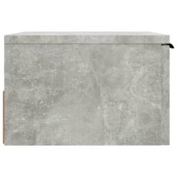 Berkfield Home Wall-mounted Bedside Cabinet Concrete Grey 34x30x20 cm - Size: 34 x 30 x 20 cm - thumbnail 4