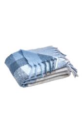 Catherine Lansfield 'Check' Blanket Throw in Blue - Size: 130 cm x 170 cm - thumbnail 4