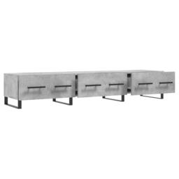 Berkfield Home TV Cabinet Concrete Grey 150x36x30 cm Engineered Wood - Size: 150 x 36 x 30 cm - thumbnail 6