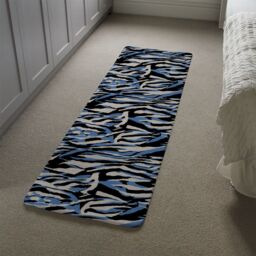 Benjamin Tate Design Abstract Zebra Skin Runner Rug in Natural - Size: 67 cm x 230 cm - thumbnail 4