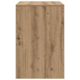Berkfield Home Elegant Writing Desk Artisan oak Engineered wood 70 x 50 x 76 cm in Brown - thumbnail 6
