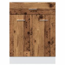 Berkfield Home Drawer Bottom Cabinet Lyon Old Wood 60x46x81.5 cm Engineered Wood in Brown - thumbnail 4