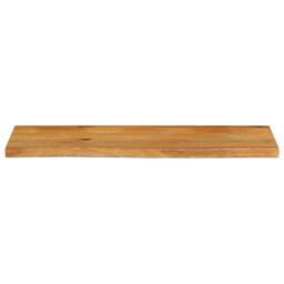 Berkfield Home Table Top Live Edge 120x40x2.5 cm Solid Wood Mango in Brown - thumbnail 3