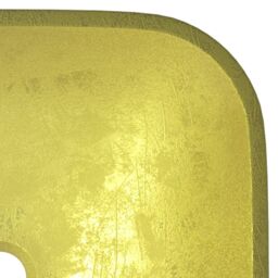 Berkfield Home Basin Glass 42x42x14 cm Gold - Size: 42 x 42 x 14 cm - thumbnail 5