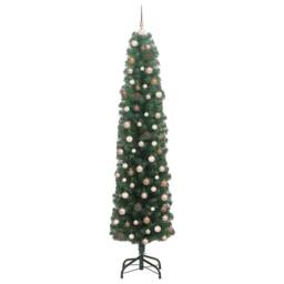 Berkfield Home Artificial Christmas Tree with 300 LEDs with Stand Green 180 cm - thumbnail 3