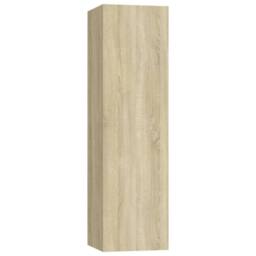 Berkfield Home Practical 5 Piece TV Cabinet Set Sonoma Oak Engineered Wood in Light Tan - thumbnail 5