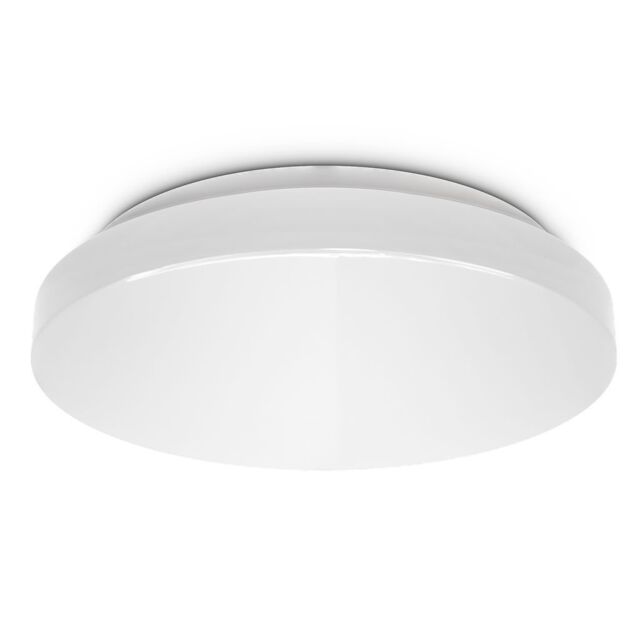 B.K.Licht White IP44 29cm LED Bathroom Ceiling Light - image 1