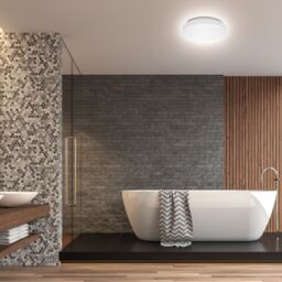 B.K.Licht White IP44 29cm LED Bathroom Ceiling Light - thumbnail 3