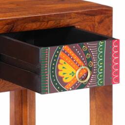Berkfield Home Bedside Cabinet 2 pcs 40x40x36 cm Solid Wood Acacia in Brown - Size: 40 x 40 x 36 cm - thumbnail 6
