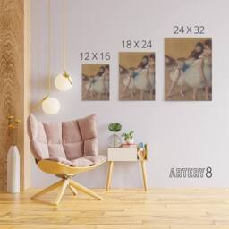 "Artery8 Ballerina Dance Examination Edgar Degas Vintage Canvas Wall Art in Beige - Size: W18"" x H24""" - thumbnail 4