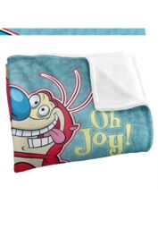 Ren & Stimpy Oh Joy Silky Touch Super Soft Throw Blanket 152 X 127 cm in White - thumbnail 3