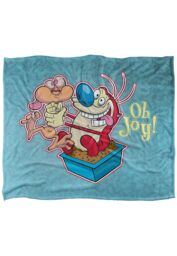 Ren & Stimpy Oh Joy Silky Touch Super Soft Throw Blanket 152 X 127 cm in White - thumbnail 1