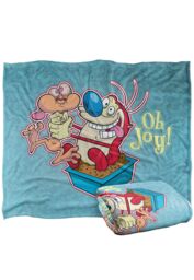 Ren & Stimpy Oh Joy Silky Touch Super Soft Throw Blanket 152 X 127 cm in White - thumbnail 2