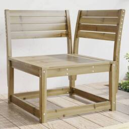 Berkfield Home Garden Sofa Corner 73x73x78 cm Impregnated Wood Pine in Brown - Size: 73 x 73 x 78 cm - thumbnail 2