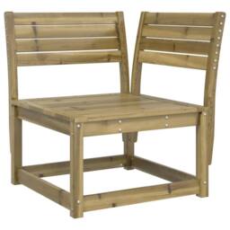 Berkfield Home Garden Sofa Corner 73x73x78 cm Impregnated Wood Pine in Brown - Size: 73 x 73 x 78 cm - thumbnail 3