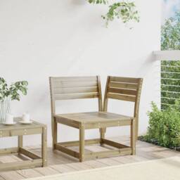 Berkfield Home Garden Sofa Corner 73x73x78 cm Impregnated Wood Pine in Brown - Size: 73 x 73 x 78 cm - thumbnail 1