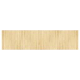 Berkfield Home Rug Rectangular Light Nature 100x400 cm Bamboo in Beige - Size: Medium - thumbnail 2