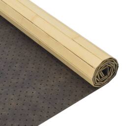 Berkfield Home Rug Rectangular Light Nature 100x400 cm Bamboo in Beige - Size: Medium - thumbnail 5