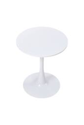 Living and Home Modern Tulip-Shaped White Dining Table - thumbnail 3