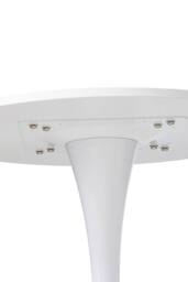 Living and Home Modern Tulip-Shaped White Dining Table - thumbnail 7