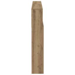 Berkfield Home Headboard Cabinet Artisan Oak 140x19x103.5 cm in Brown - thumbnail 5