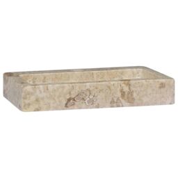 Berkfield Home Sink Cream 38x24x6.5 cm Marble - thumbnail 3