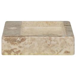 Berkfield Home Sink Cream 38x24x6.5 cm Marble - thumbnail 5