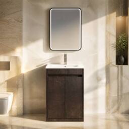 Balterley Chartley 2 Door Vanity Unit, Minimalist Basin, 500mm, Slate in Grey - thumbnail 6