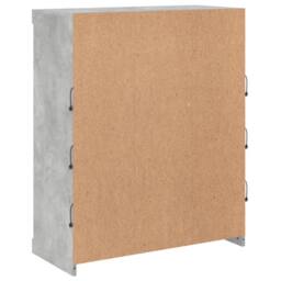 Berkfield Home Sideboard with LED Lights Concrete Grey 81x37x100 cm - Size: 81 x 37 x 100 cm - thumbnail 8